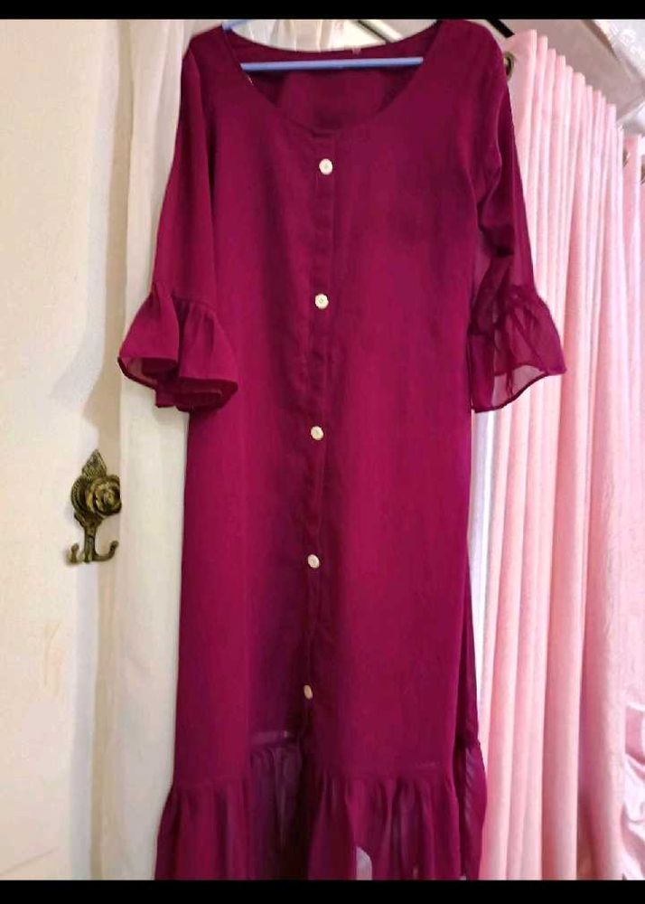 Elegant Maroon Dress good condition