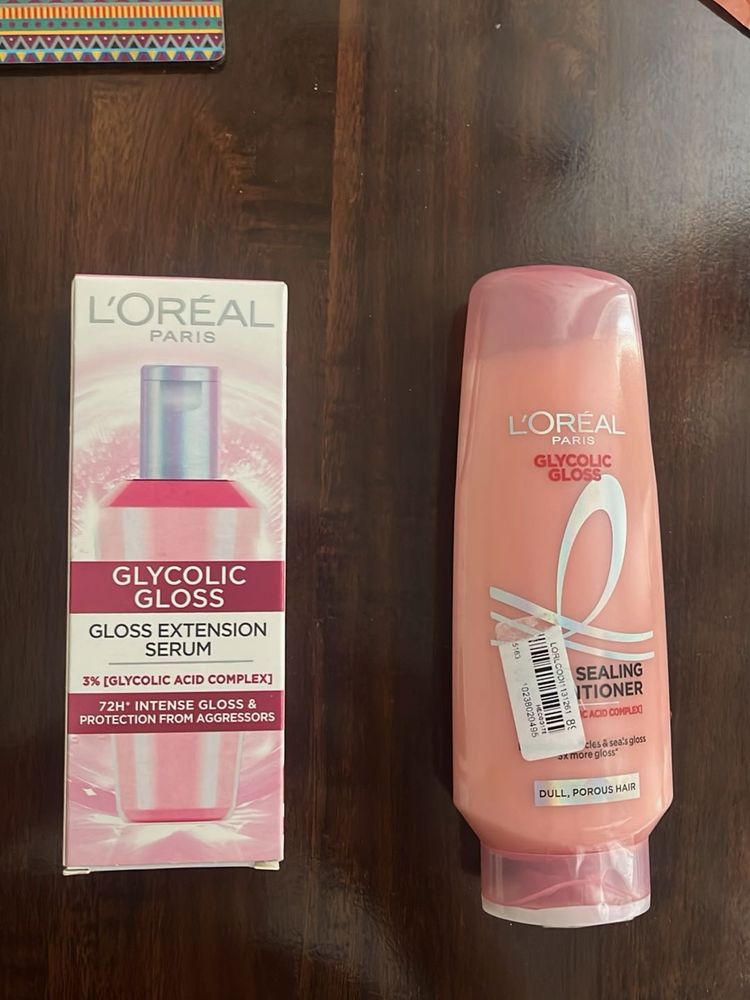 Steal Combo L'Oreal Glycolic Gloss Serum &amp; Co