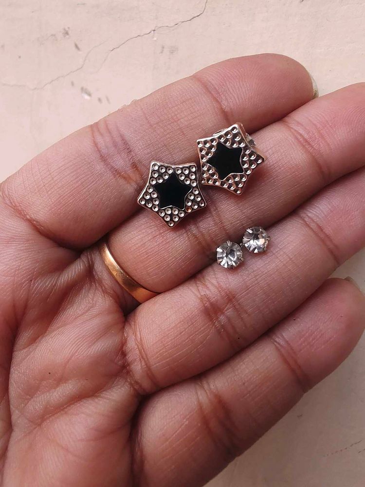 2 Pair New studs Earrings