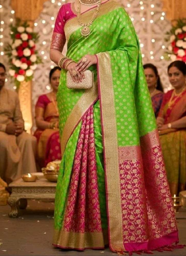 Patali Pallu Pure Banarasi Silk Saree