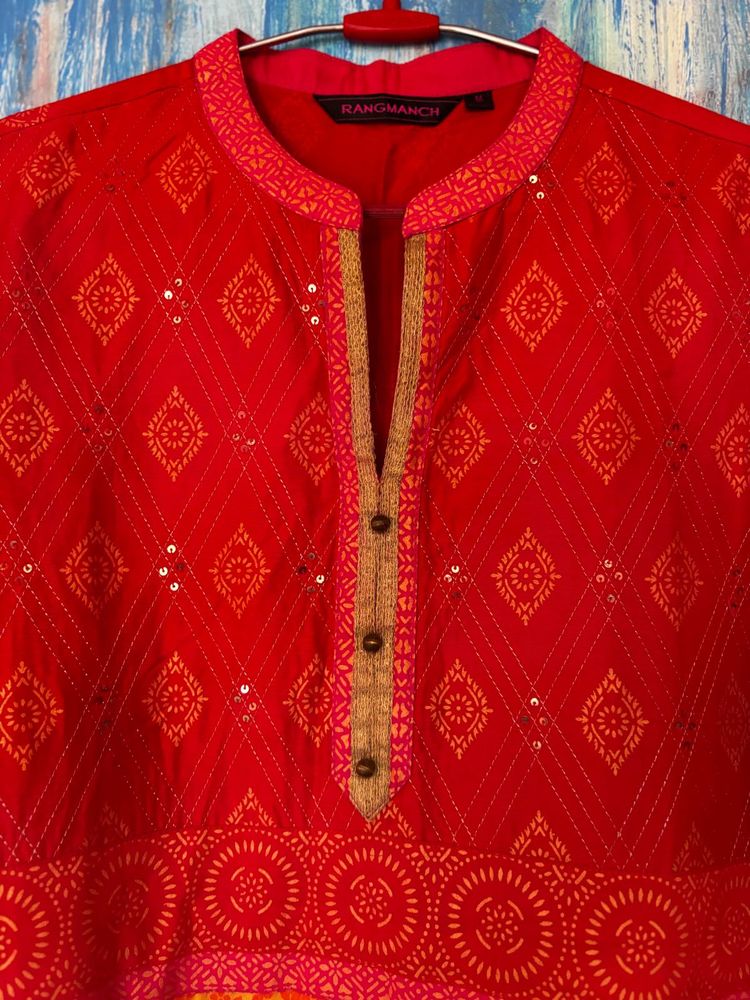 Elegant Red Kurta