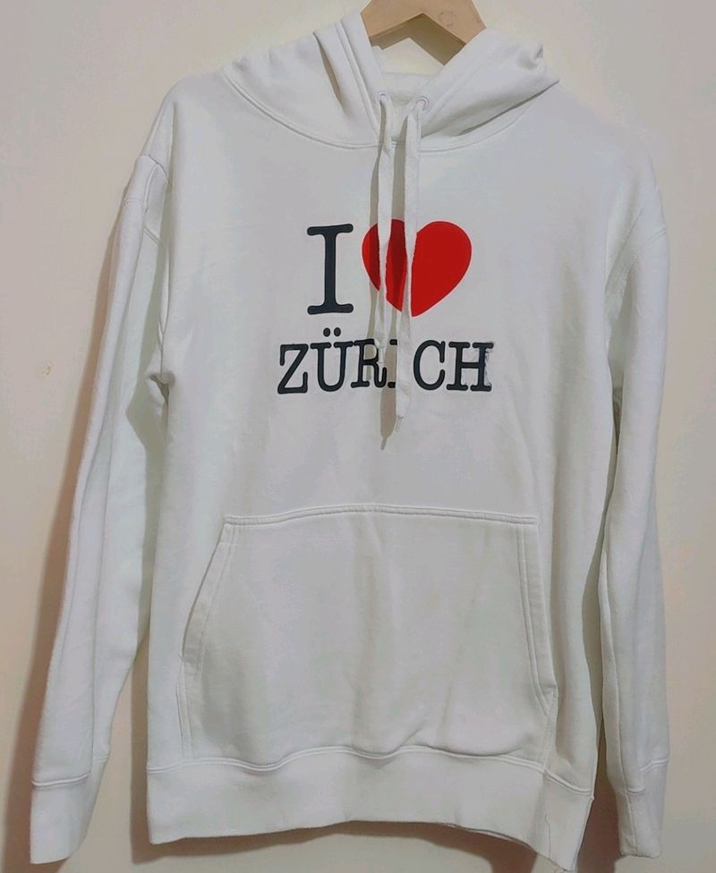 White Winter Hoodie ❤ Print For Girl Or Women