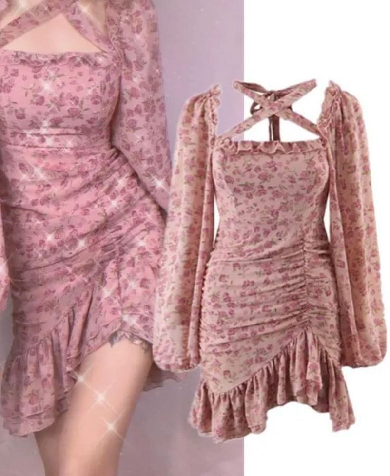 Floral Print Mini Dress