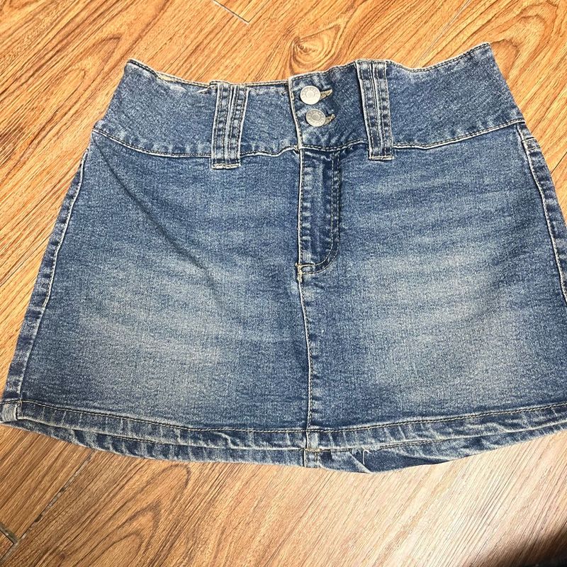 Denim Mini Skirt
