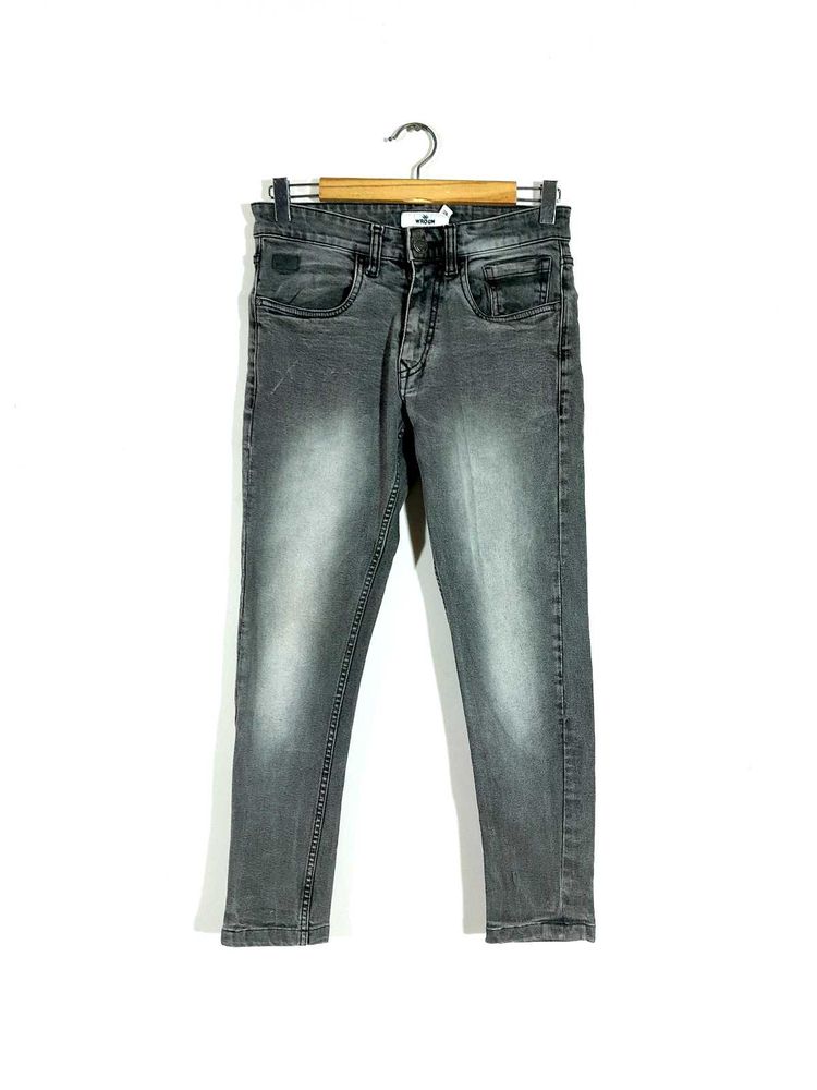 Grey Faded Jean&#39;s For Men&#39;s