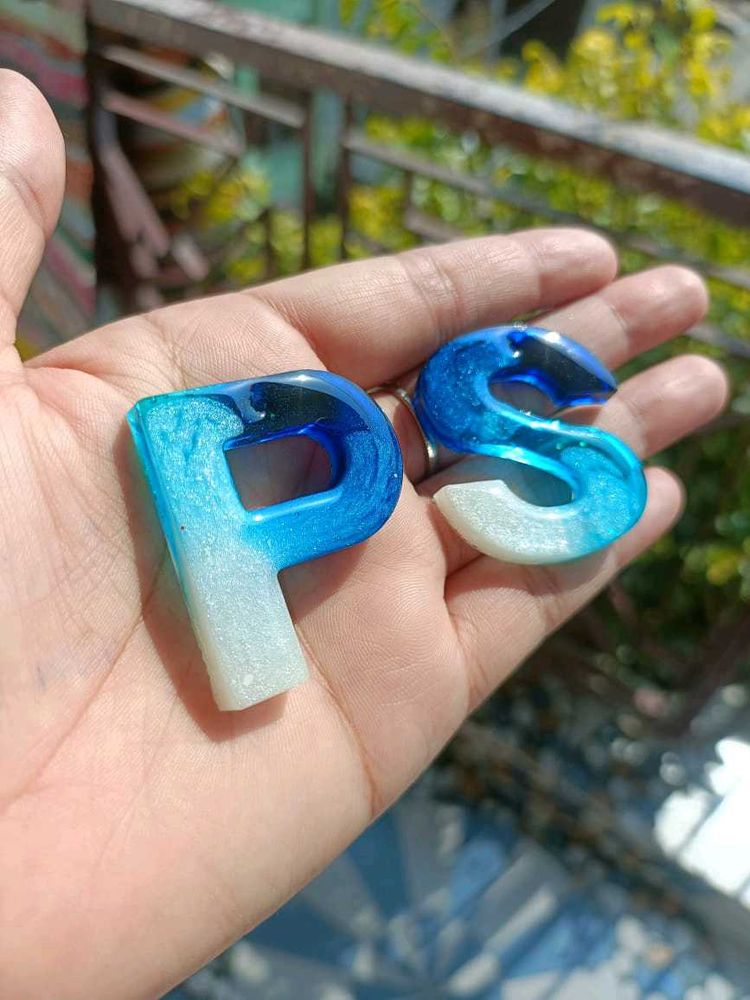 Resin Initial Charms
