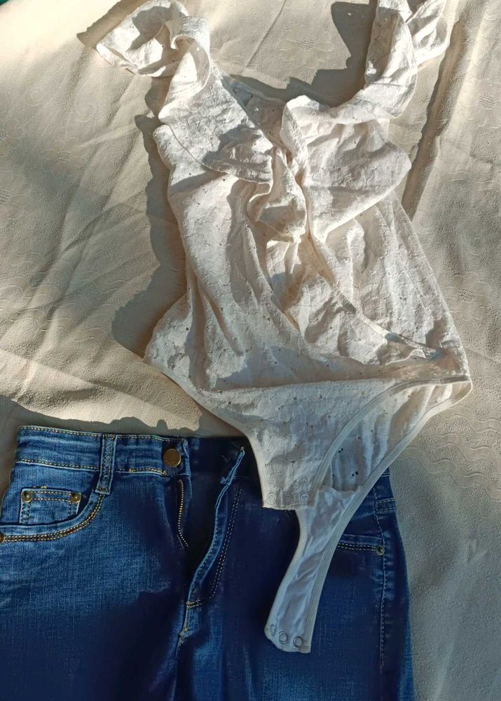 White Lace Bodysuit