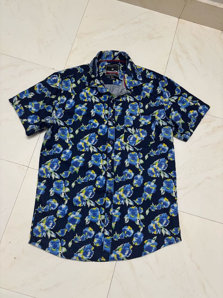 Stylish Men’s Floral Shirt