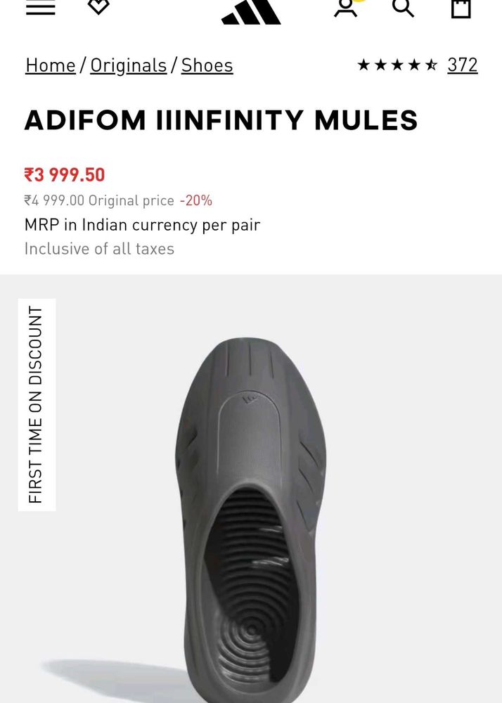 Adidas Adifom IIInfinity Mules