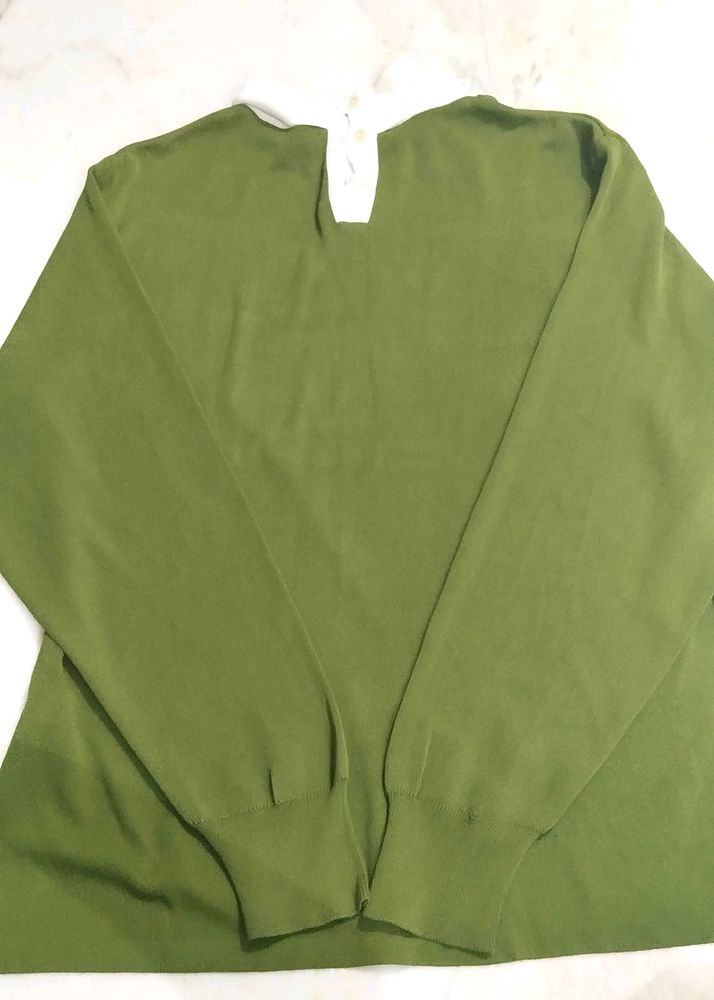 High Neck Collar Top