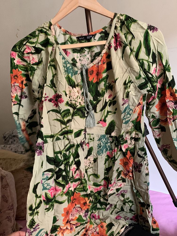 Green Tropical Dress