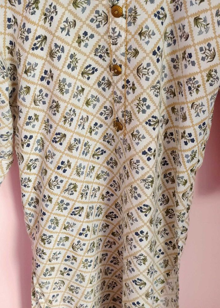Floral Print Kurta