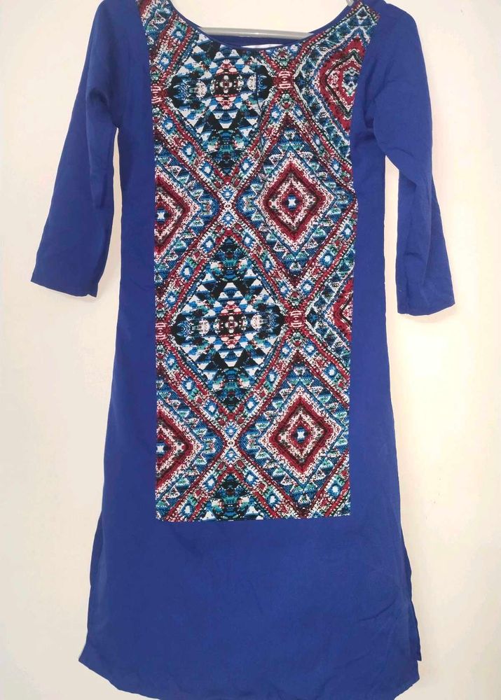Blue Print Dress