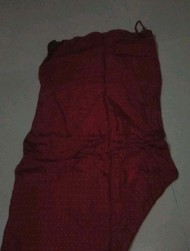 Burgundy Polka Dot Churidar Set Of Embroidery Kurt