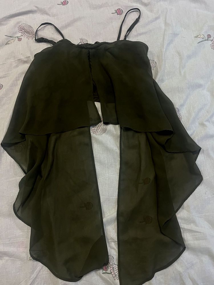 Chic Olive Green Top