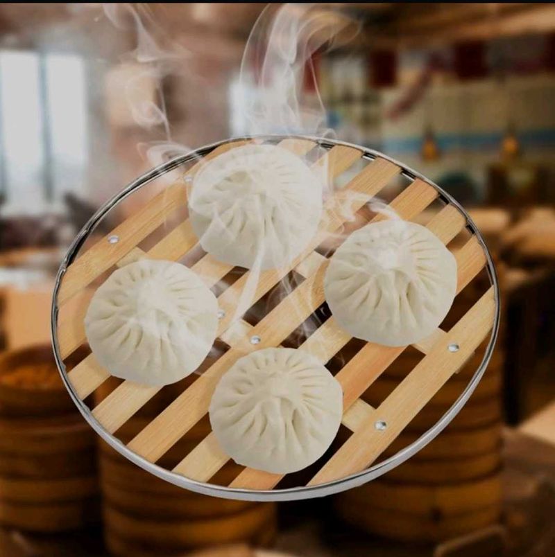 Non-Stick Bamboo Steamer Kitchen For Wooden