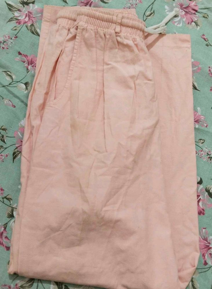 Vintage Pink High-Waisted Pants