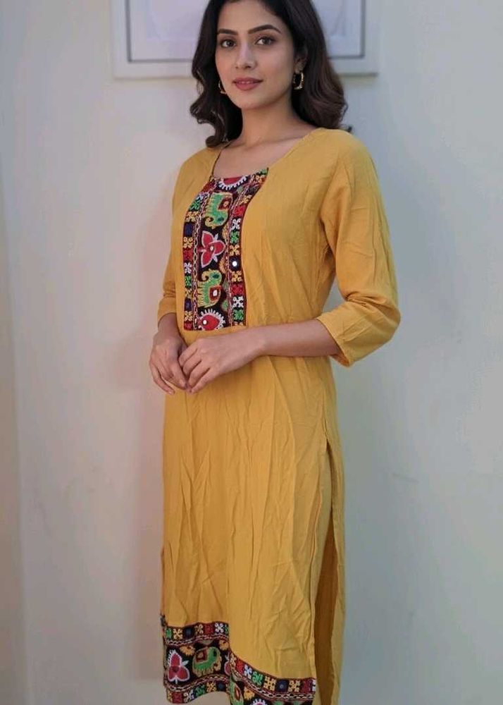 new with no tag Ethnic Mustard Kurta