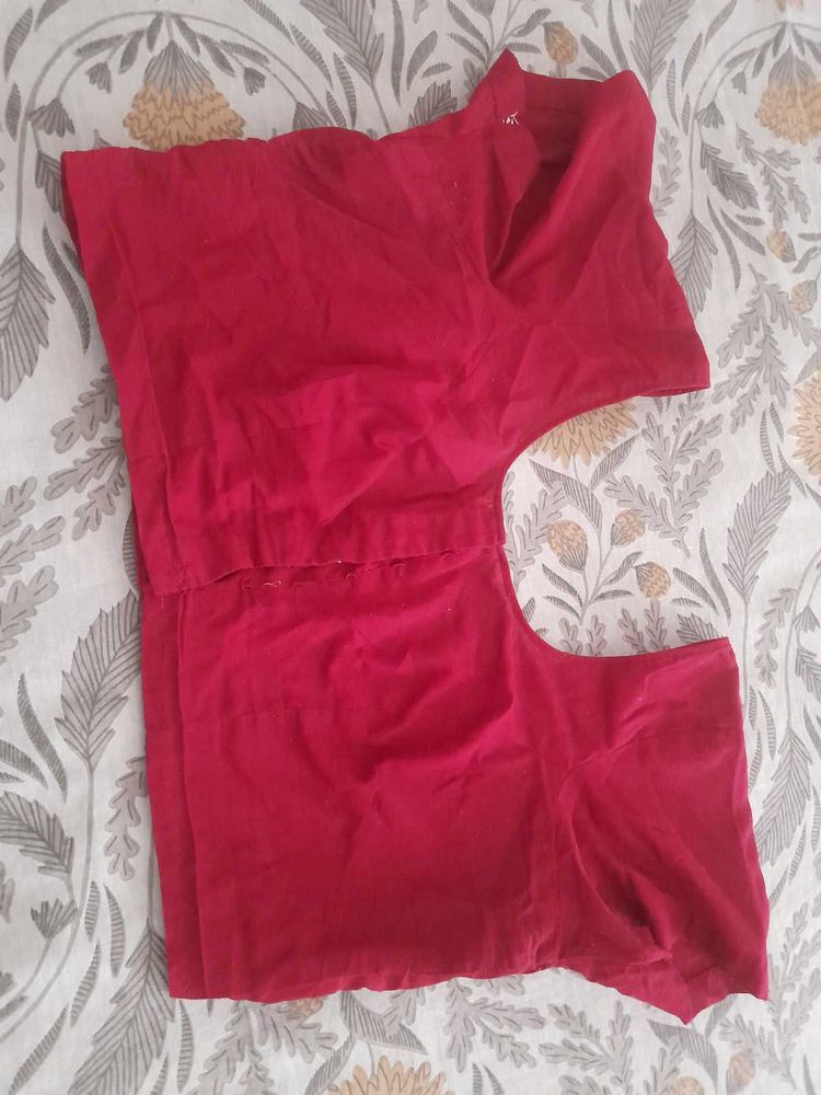 Red color rubia blouse