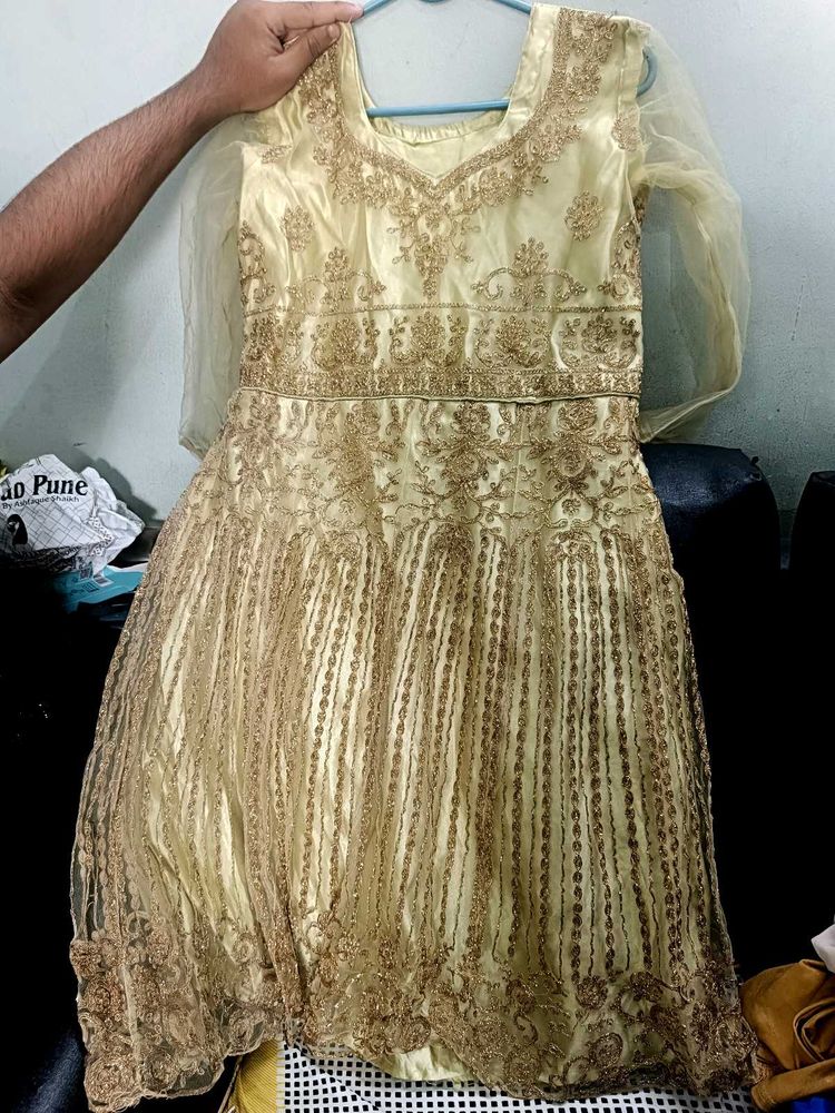 HEAVY ZARI WORK SHARARA DRESS