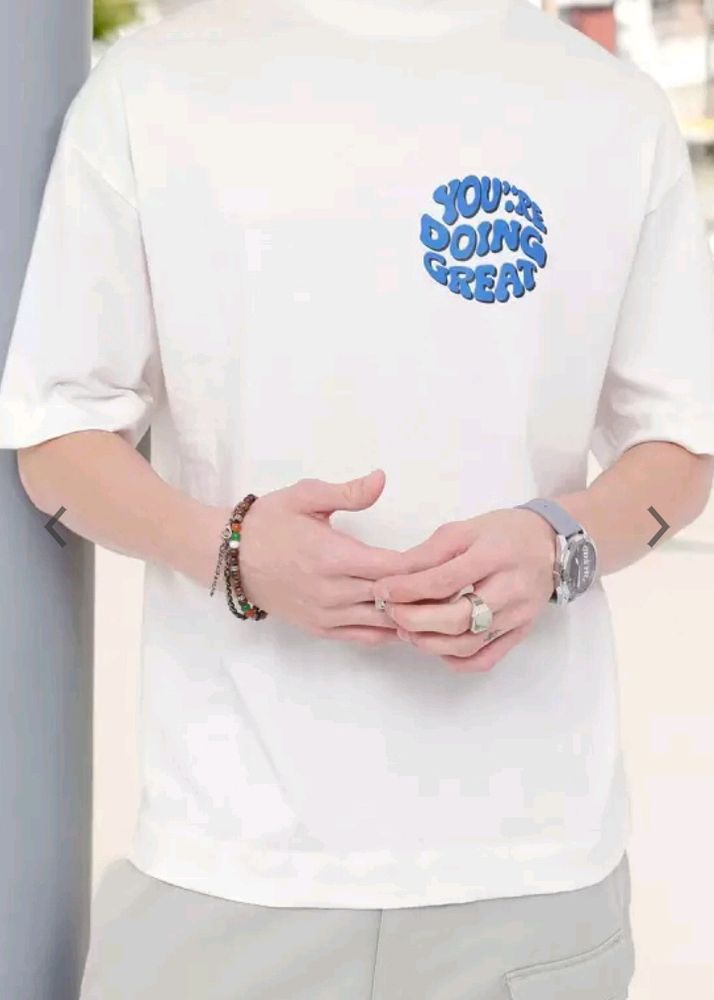 Uplifting &#39;You&#39;re Doing Great&#39; White Graphic Tee