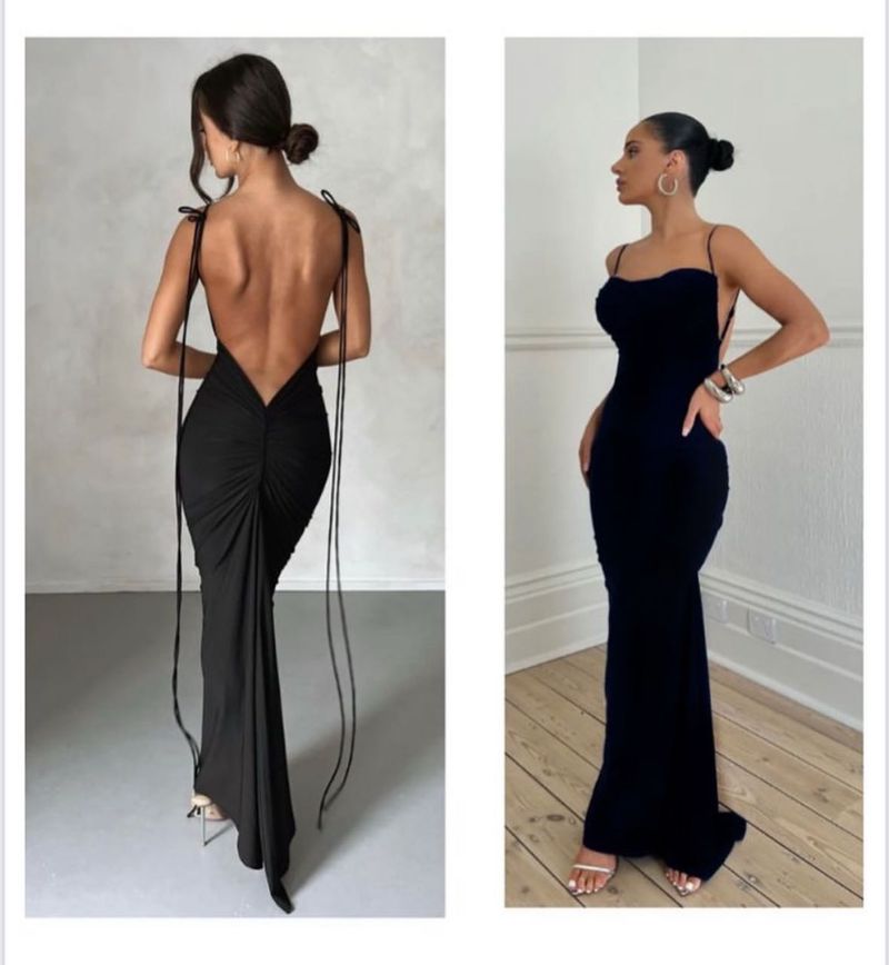 Selclouth Elegant Black Gown