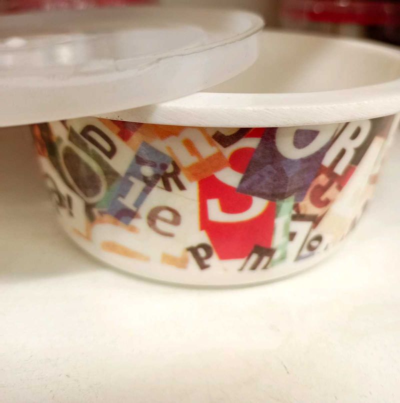Alphabet Print Plastic Storage Container – 300 ml