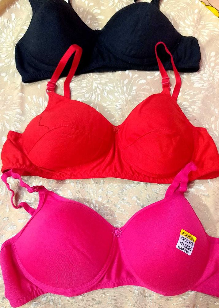 Women Pack Of 3 padded Bra