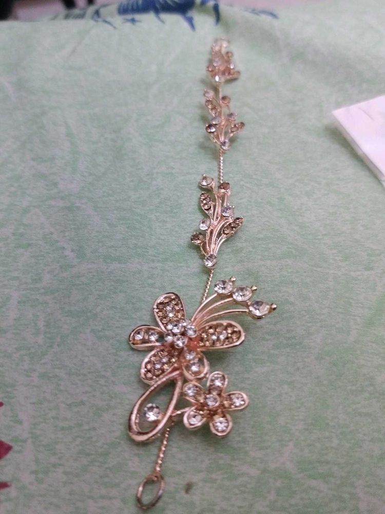 Floral Crystal Hair Jewelry