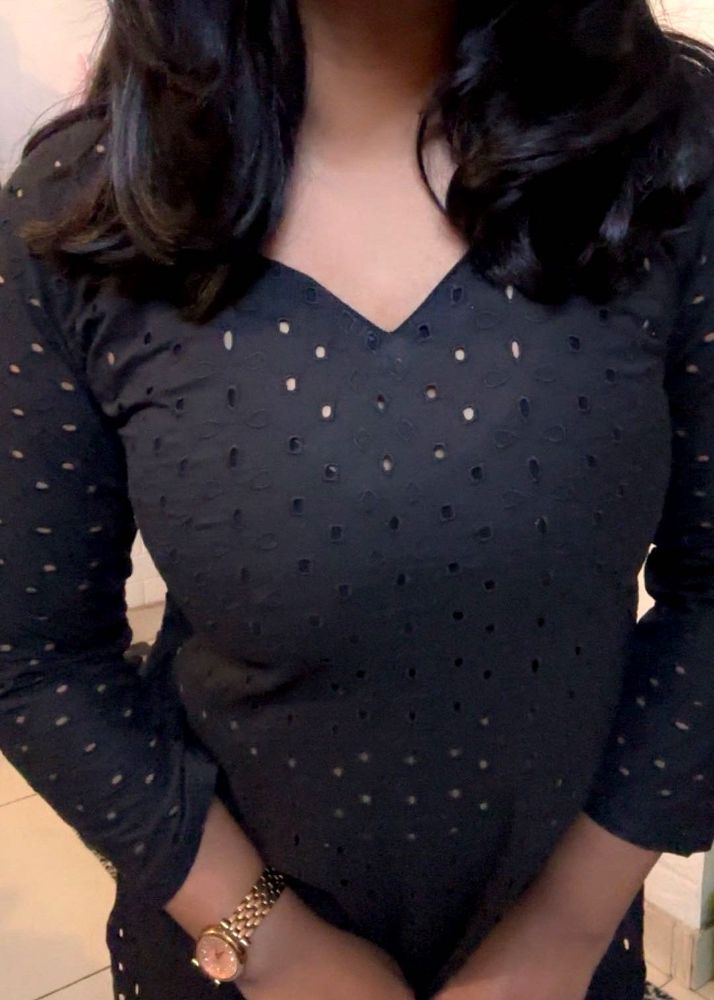 Black Cotton Kurta (item 20)