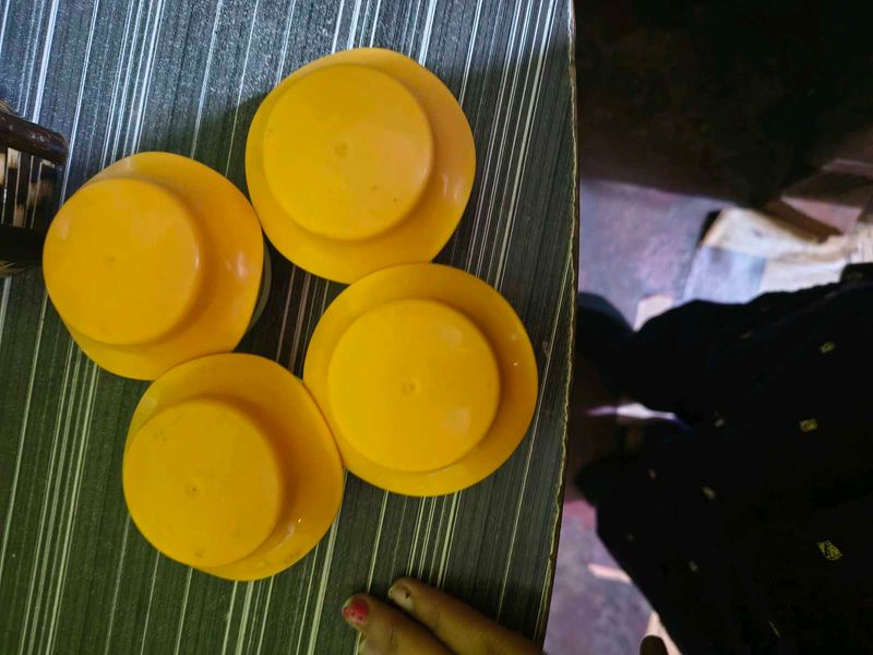 4 glass jars mini new totally u can use as a jar o