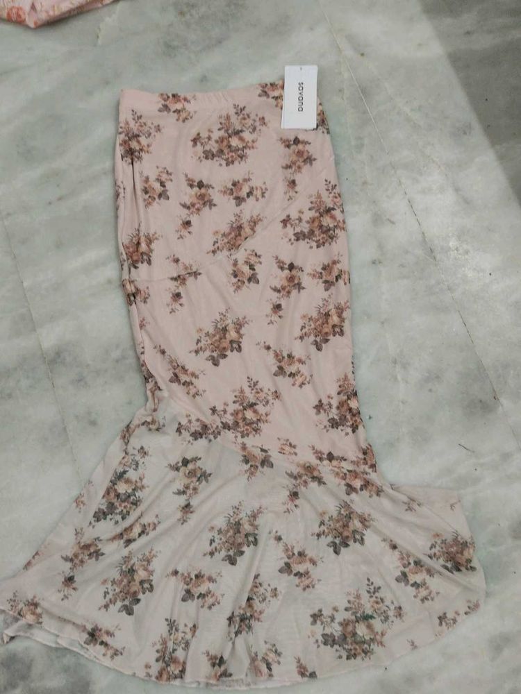 Floral Mermaid Skirt