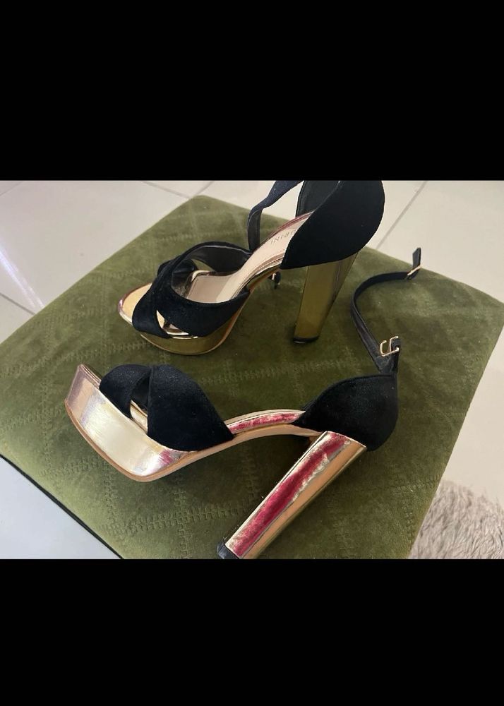 Black &amp; Gold Heels