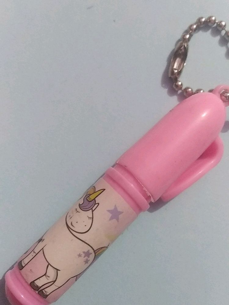 Mini Keyring Unicorn Pen