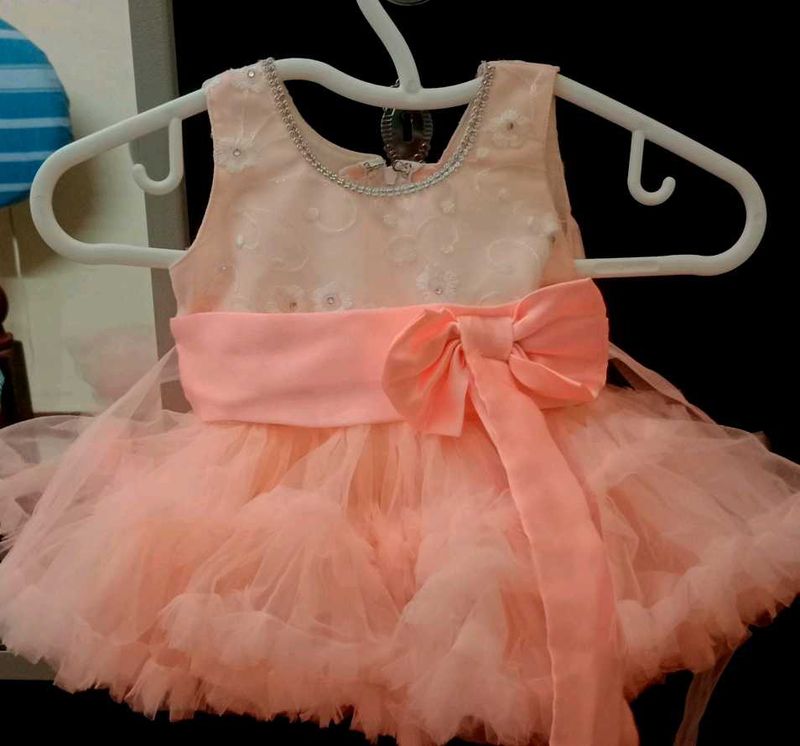 Buy 1 Get One Free-Peach Tulle Party Dre