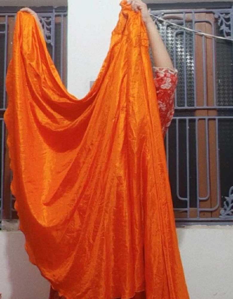 Beautiful😍Orange Ethnic Skirt