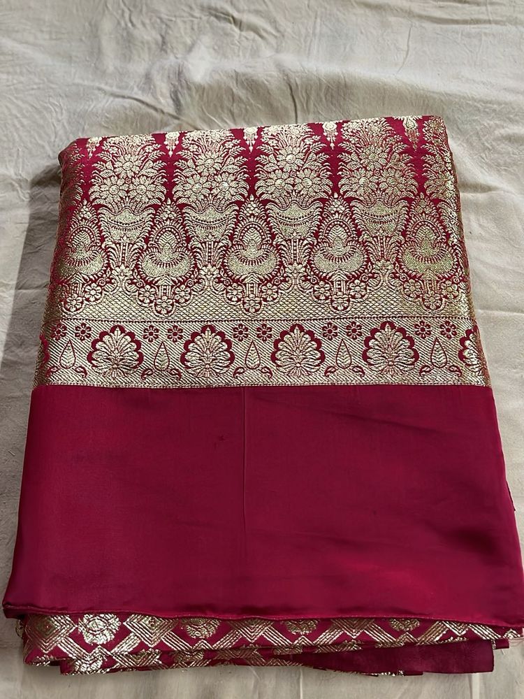 Elegant Banarasi Silk Saree with blouse piece