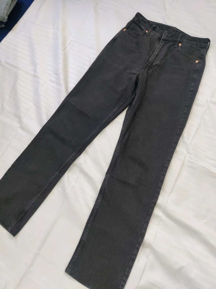 H&amp;M Vintage Straight High Waist &amp; Denim