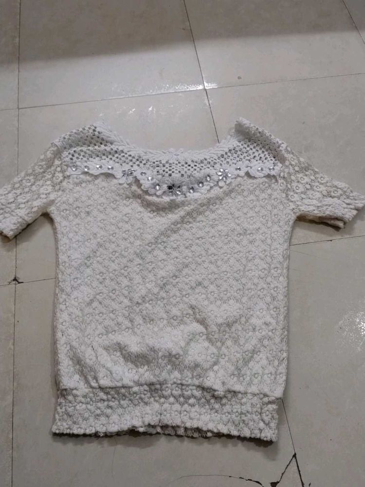 White Lace Top