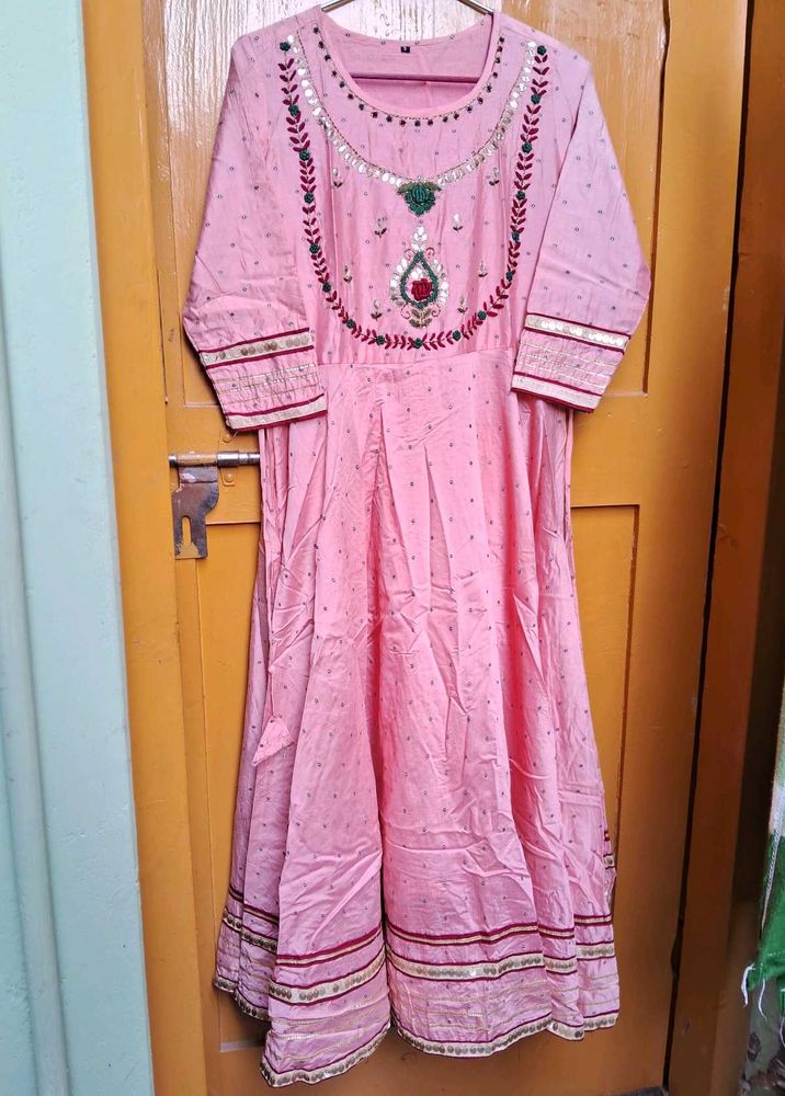 Pink Anarkali Suit Set