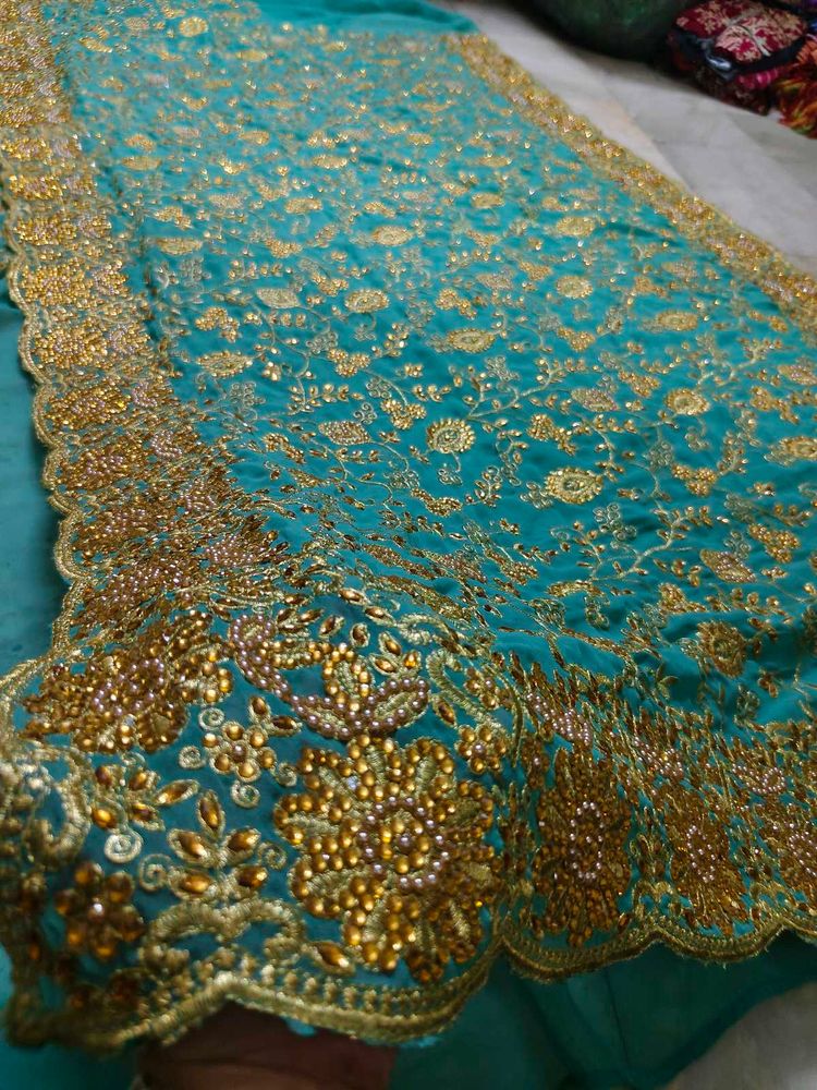 Expansive Embroidery Full Work Saree 🔥
