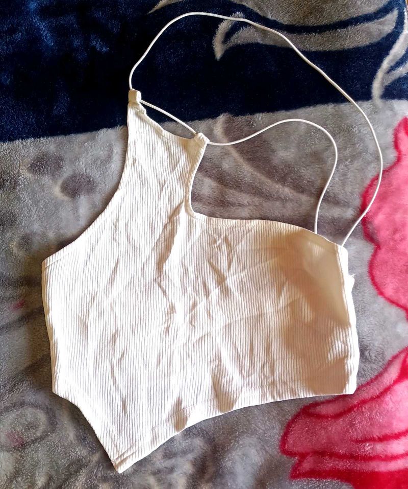 WHITE CROP TOP FOR WOMEN