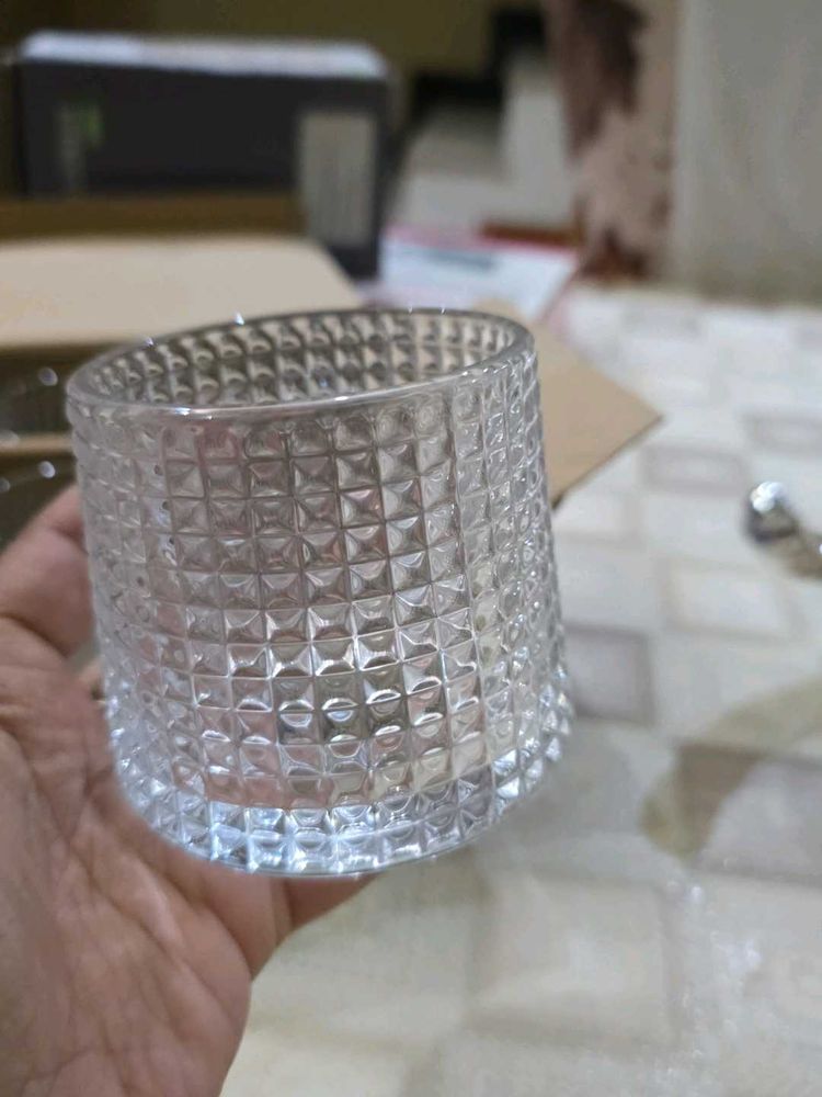 Textured Whiskey Glass