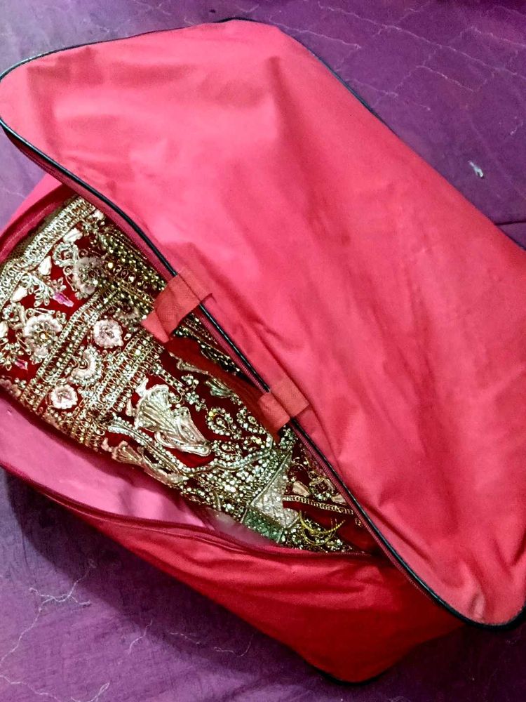 Bridal Lehenga With Protective Bag