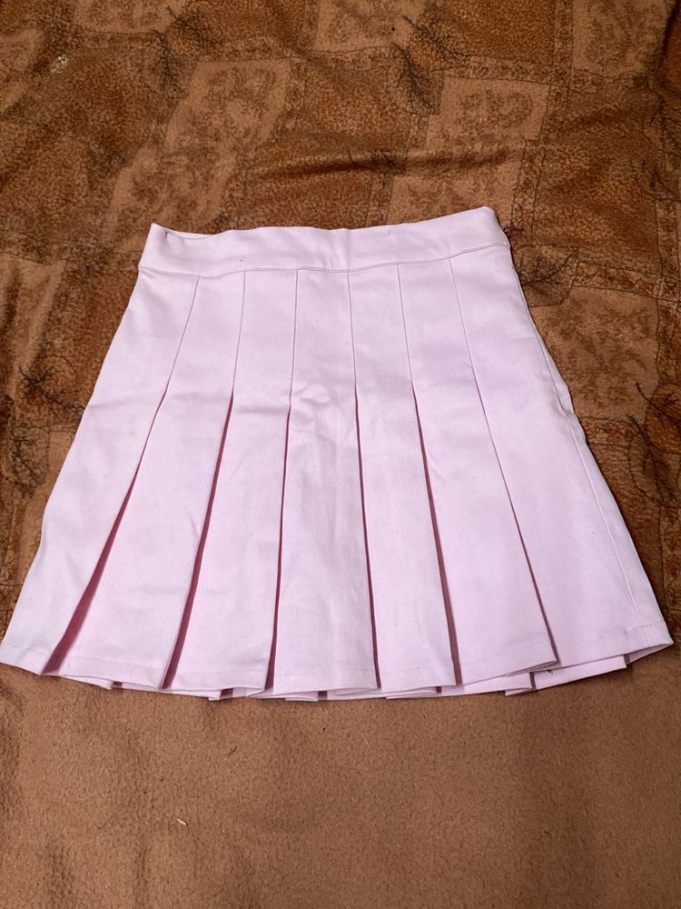 Baby Pink Skater Skirt