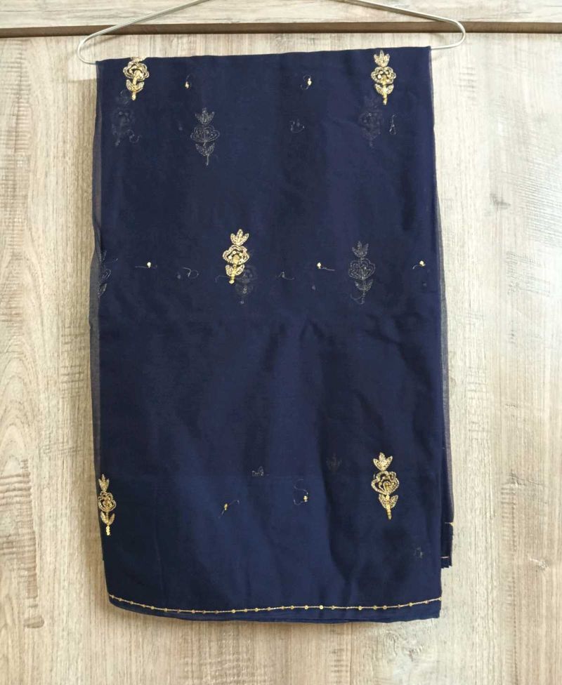 BLUE GEORGETTE SAREE