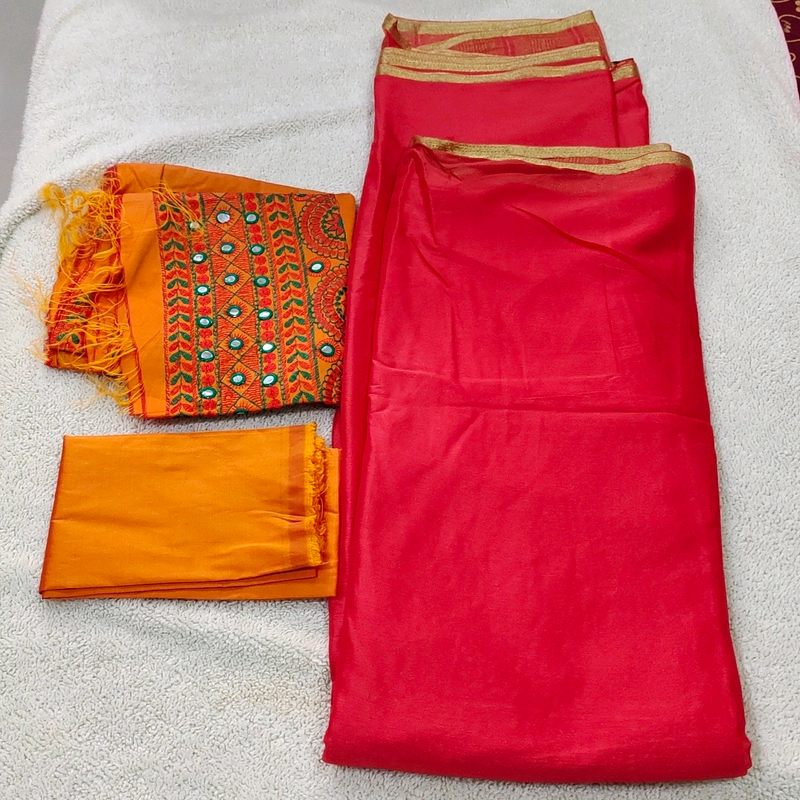 saree with blouse piece