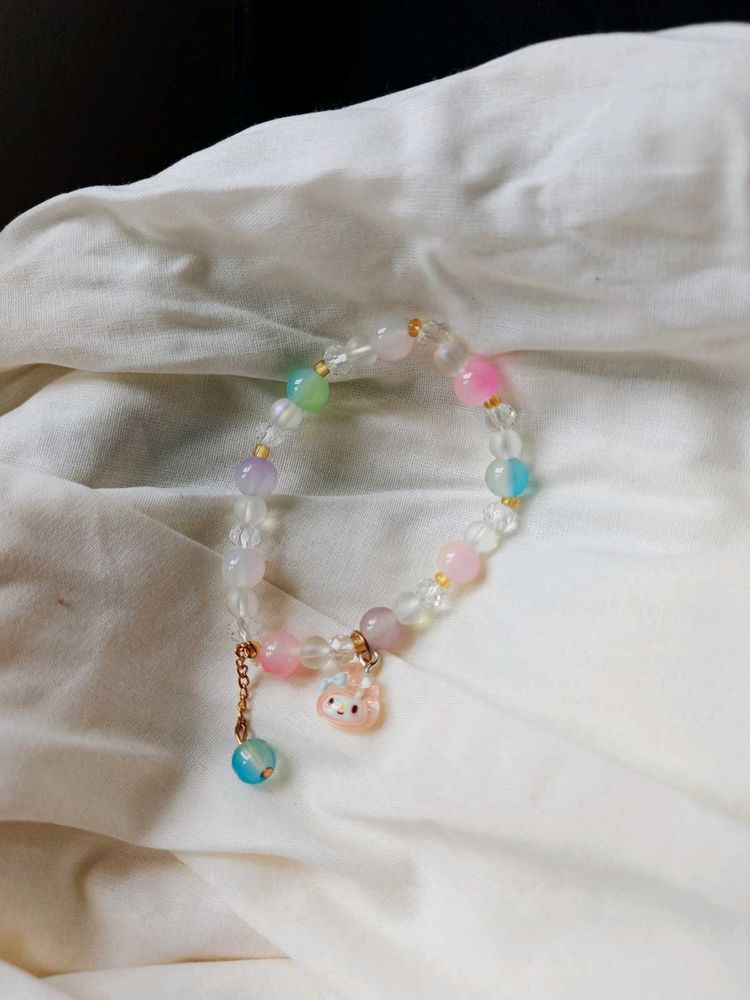 Cute Pinteresty Glass Bracelet