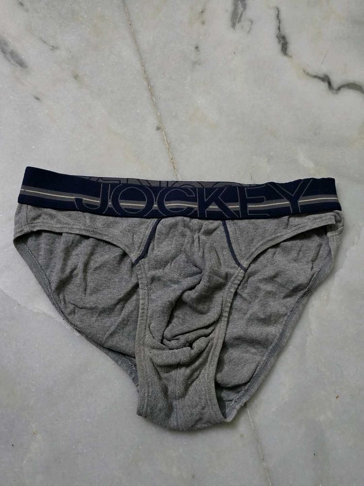 Jockey Men's Mid Grey Melange Bold Brief