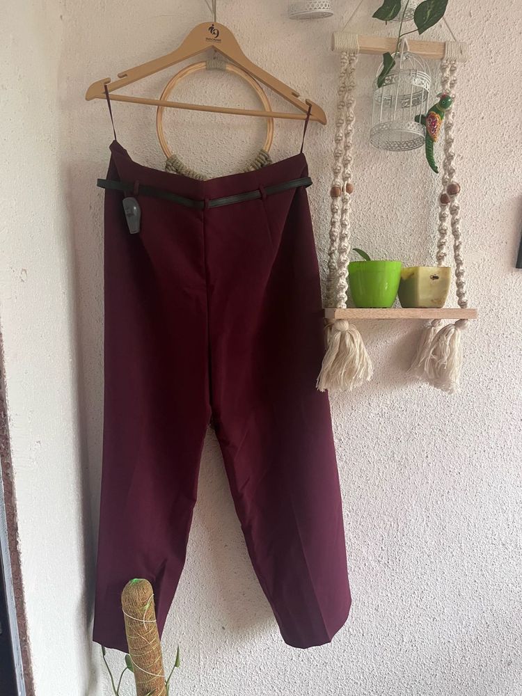 Maroon Trousers